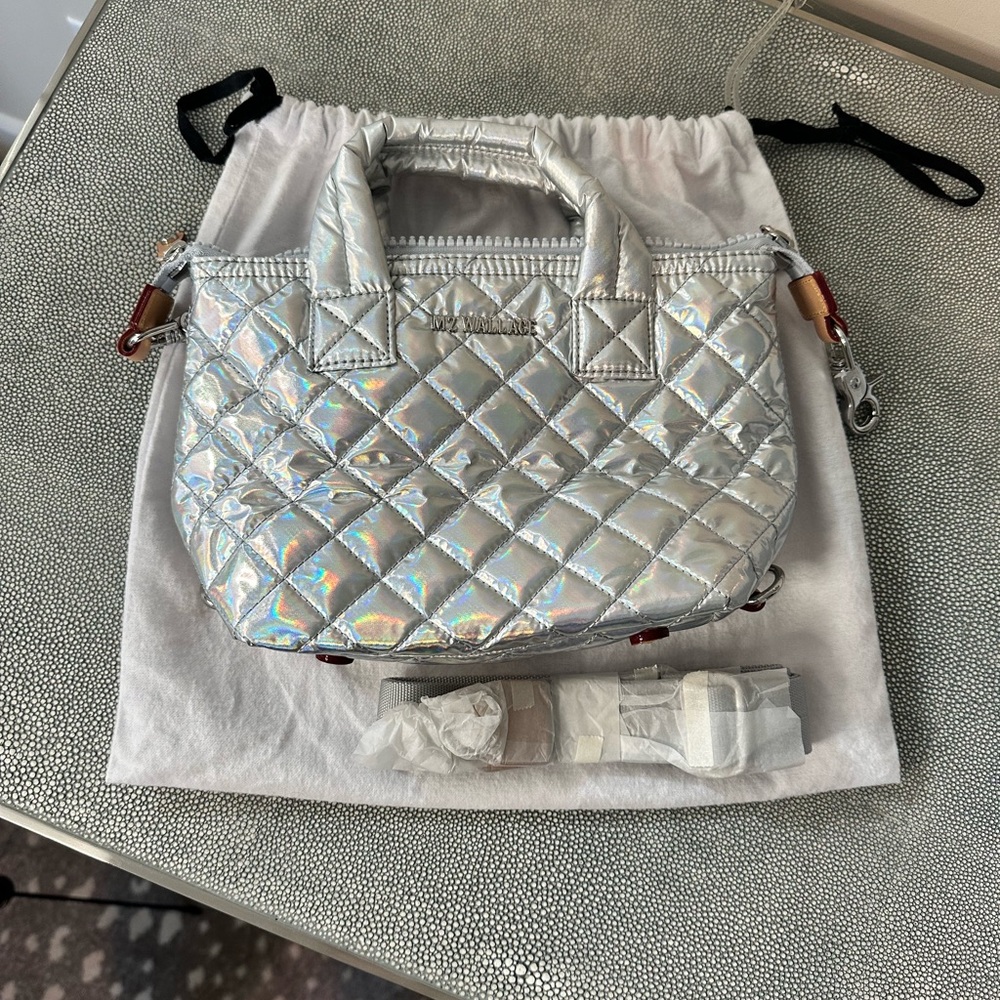 MZ Wallace Hologram Metallic Micro Sutton - NWOT